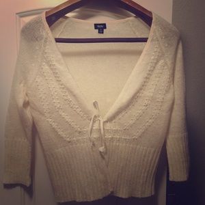 Cream colored mossimo cardigan.
